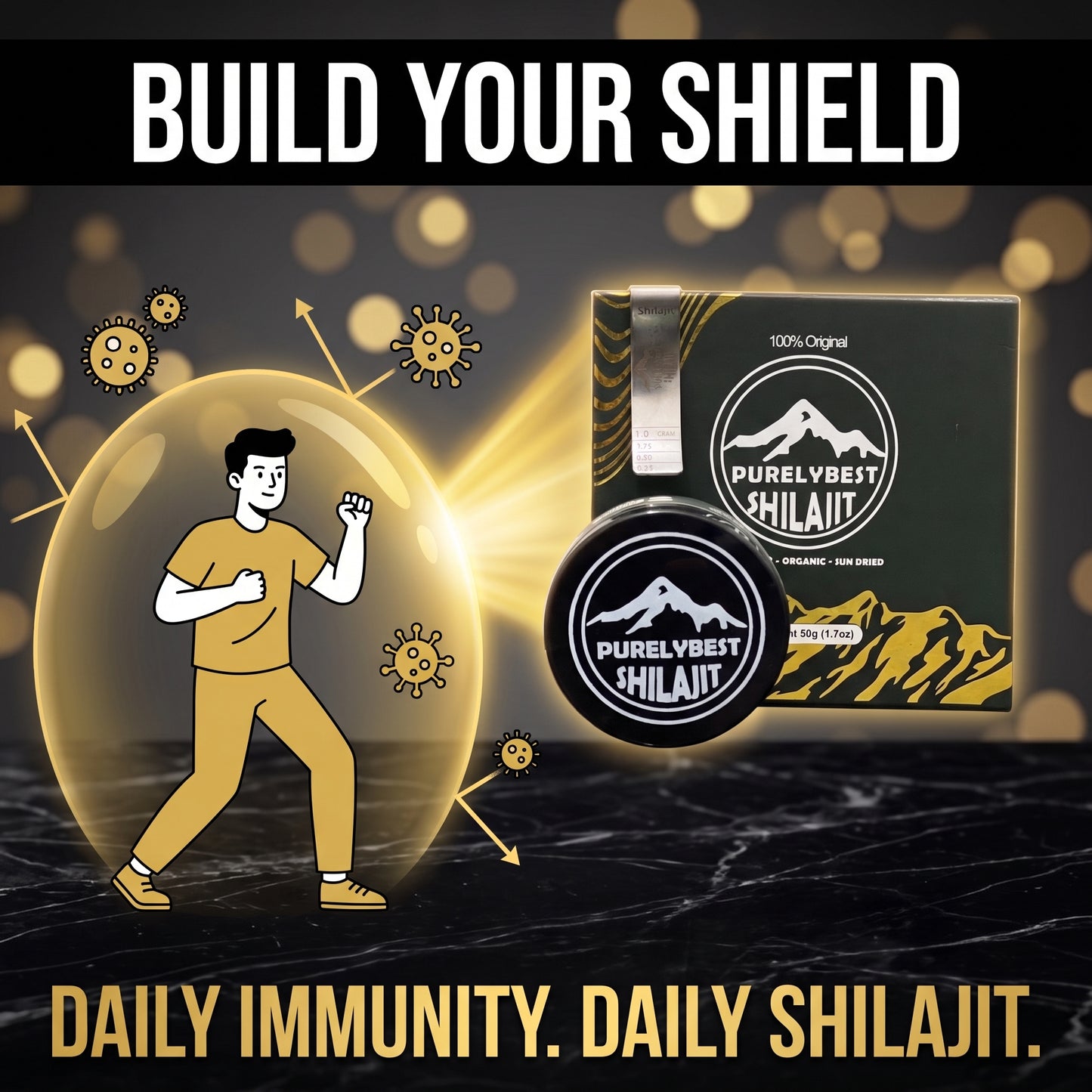 PURELYBEST® Authentic Himalayan Shilajit Resin