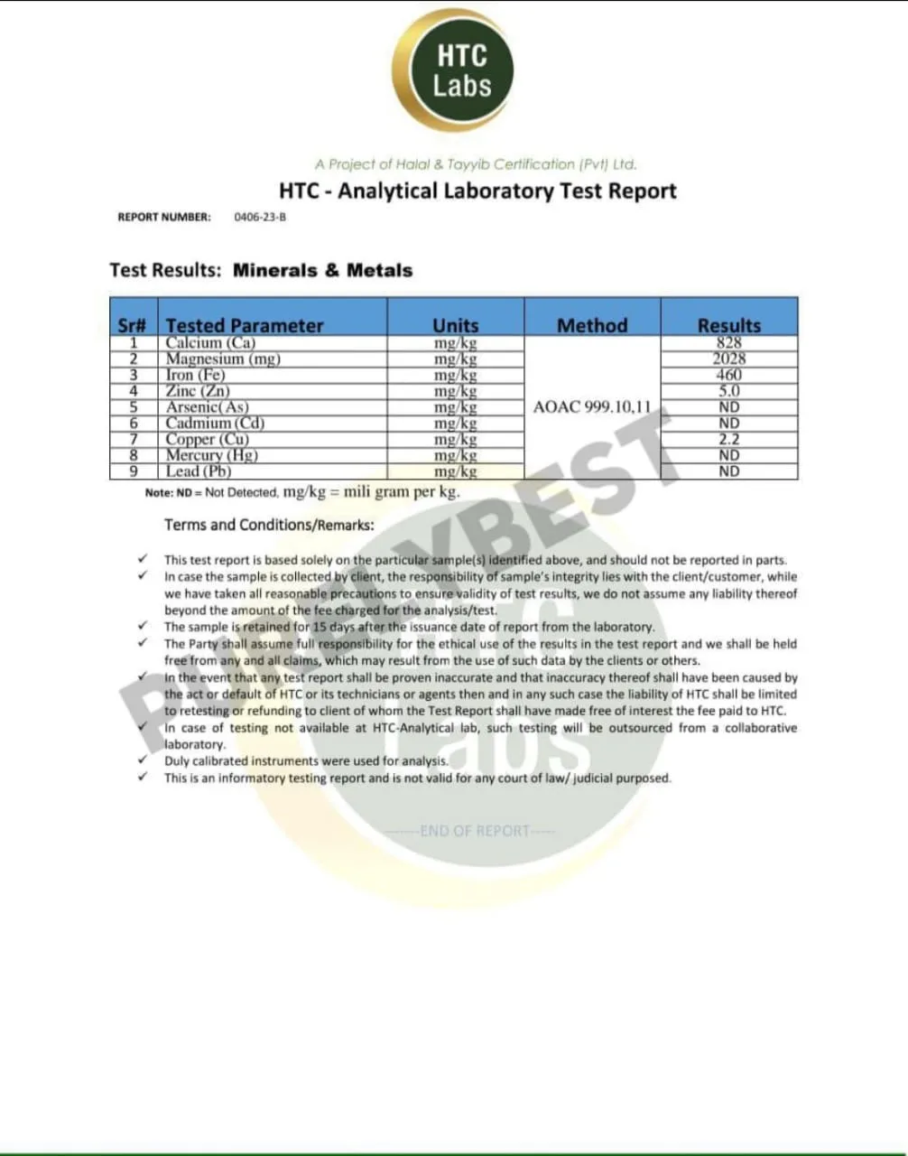 Certificate D